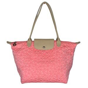 Longchamp Park Quilted Illusion Medium tote bag NWOT Made in France